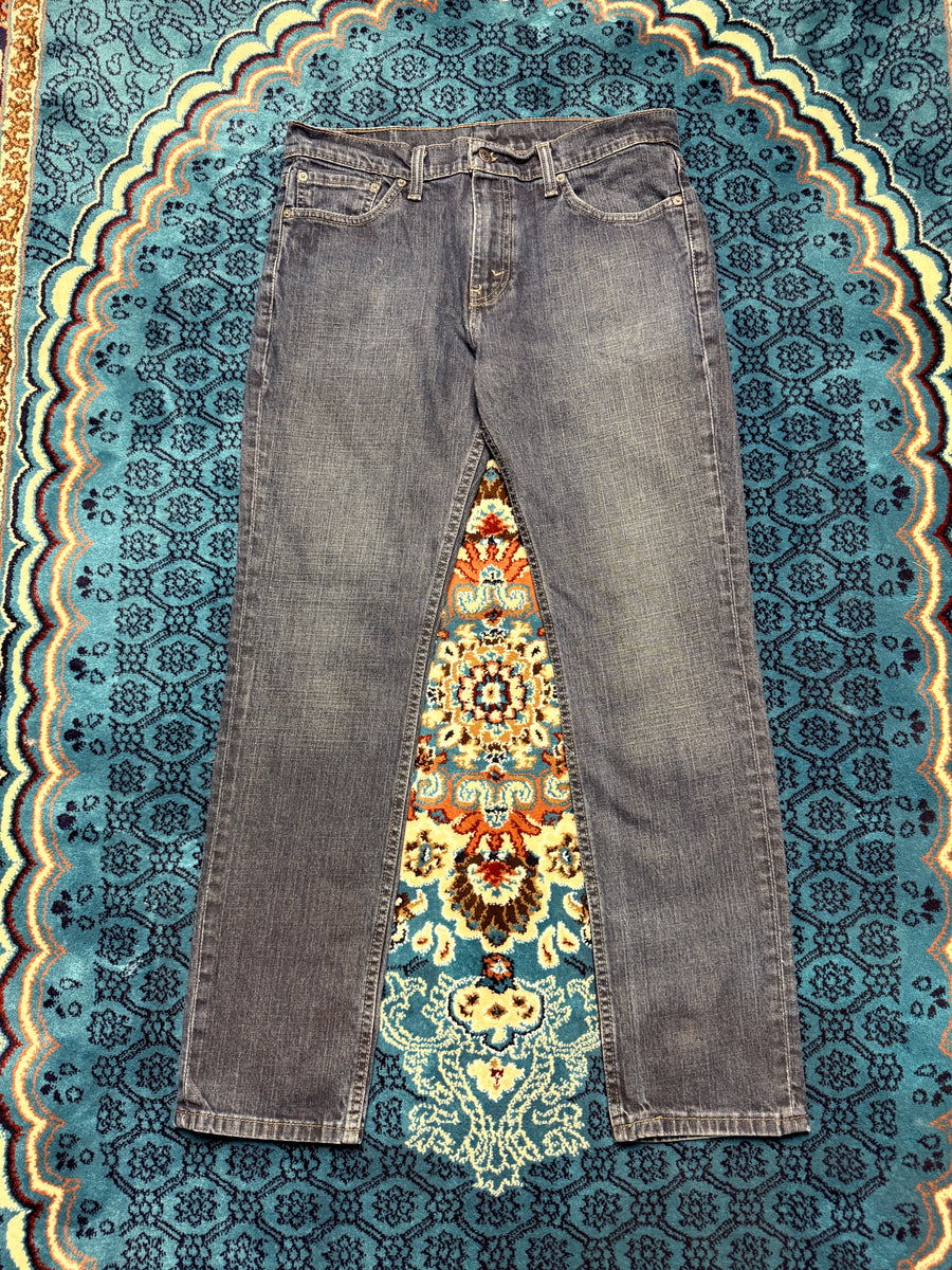 Levi's Dark Blue 511 Slim Fit Washed Jeans - 33