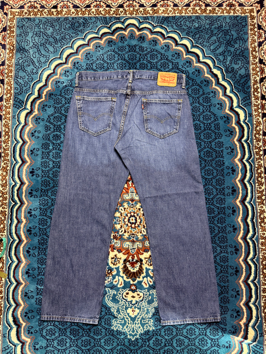 Levi's Blue 569 Faded Relaxed Straight Jeans - 34