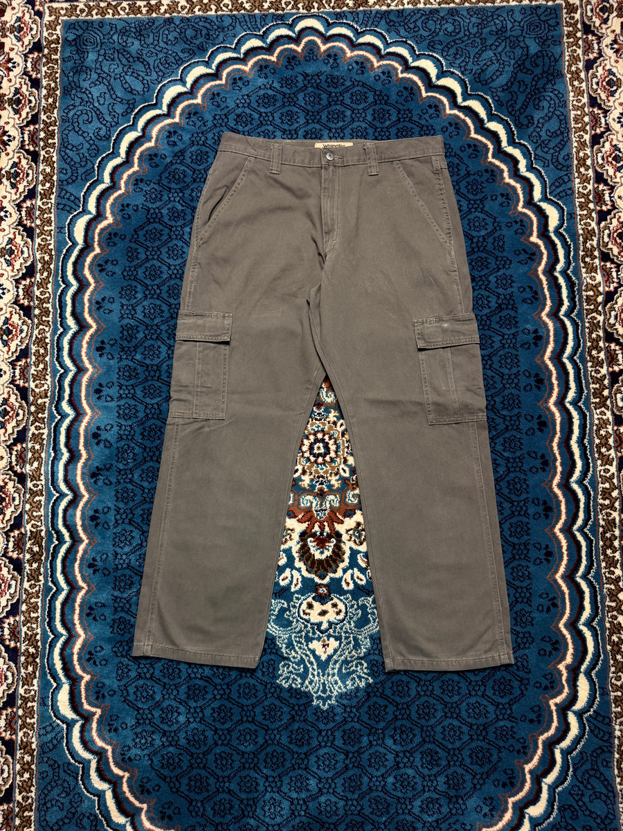 Wrangler Grey Cargo Pants - 34
