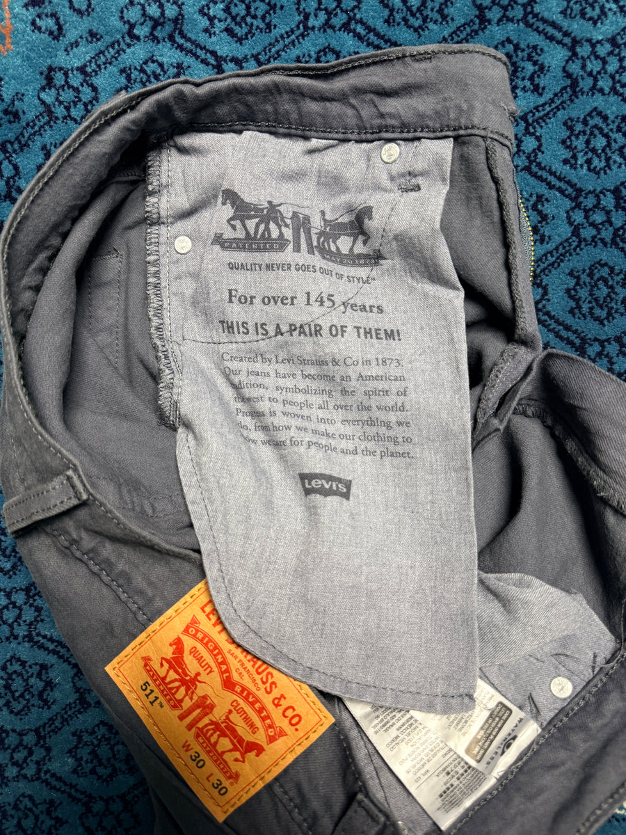 Levi's Grey 511 Slim Fit Jeans - 30