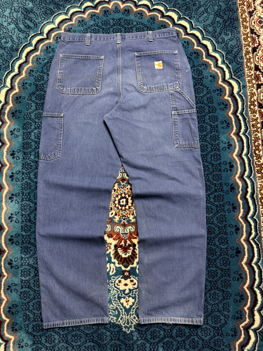 Carhartt Blue Baggy Fit 5 Pocket Jeans - 36