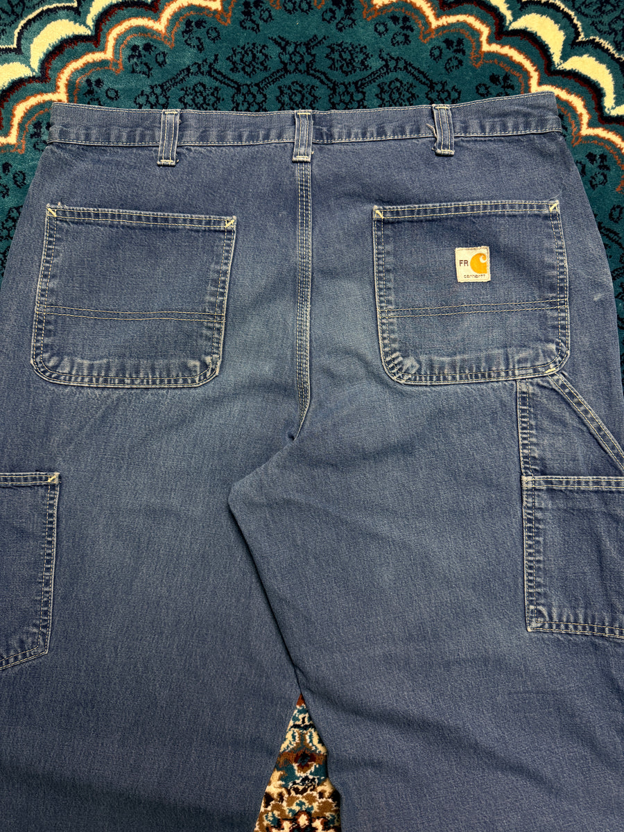 Carhartt Blue Baggy Fit 5 Pocket Jeans - 36
