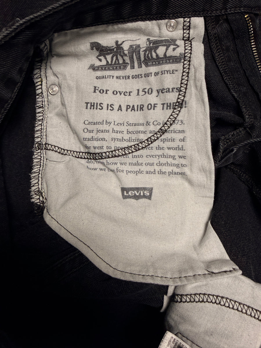 Levi's Black Faded 505 Regular Straight Fit - 30