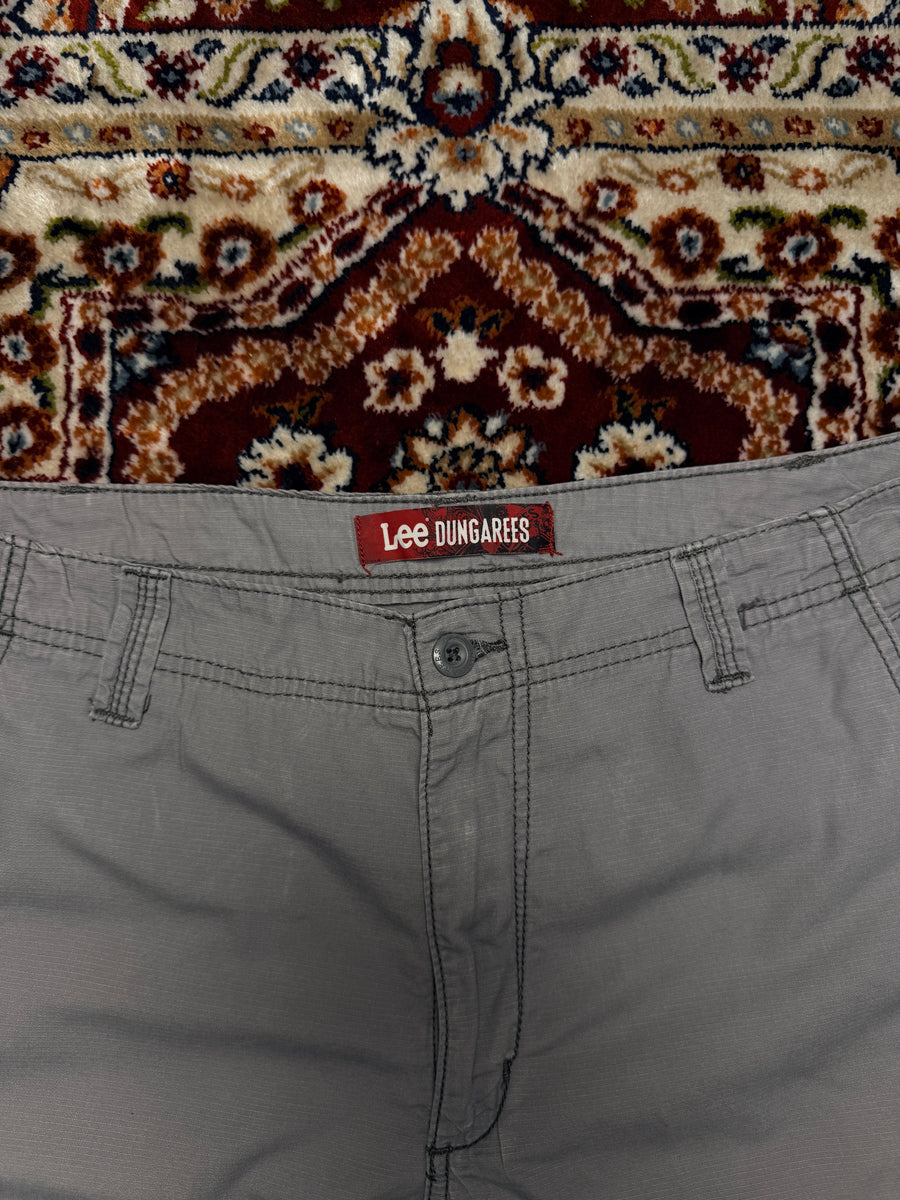 Lee Dungarees Light Grey Cargo Shorts - 38