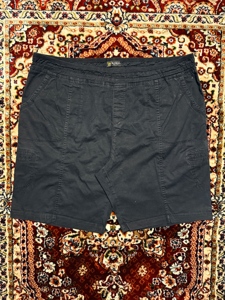 Lee Black Relaxed Fit Mis Ride Shorts - 34