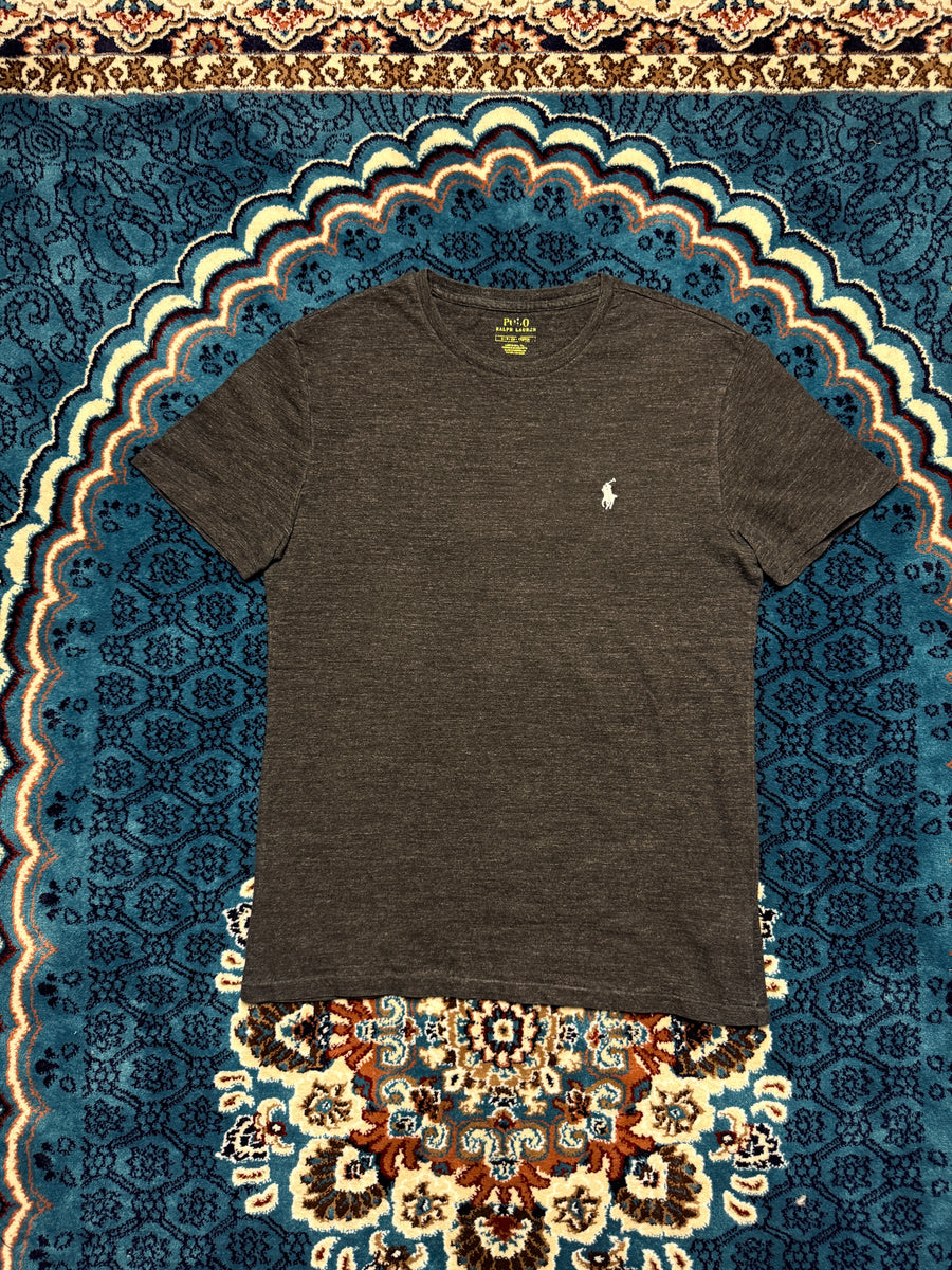 Polo Ralph Lauren Dark Grey Cotton Tee - S