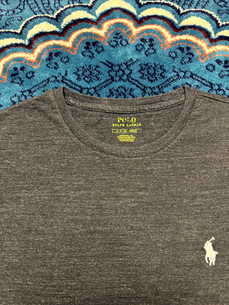 Polo Ralph Lauren Dark Grey Cotton Tee - S