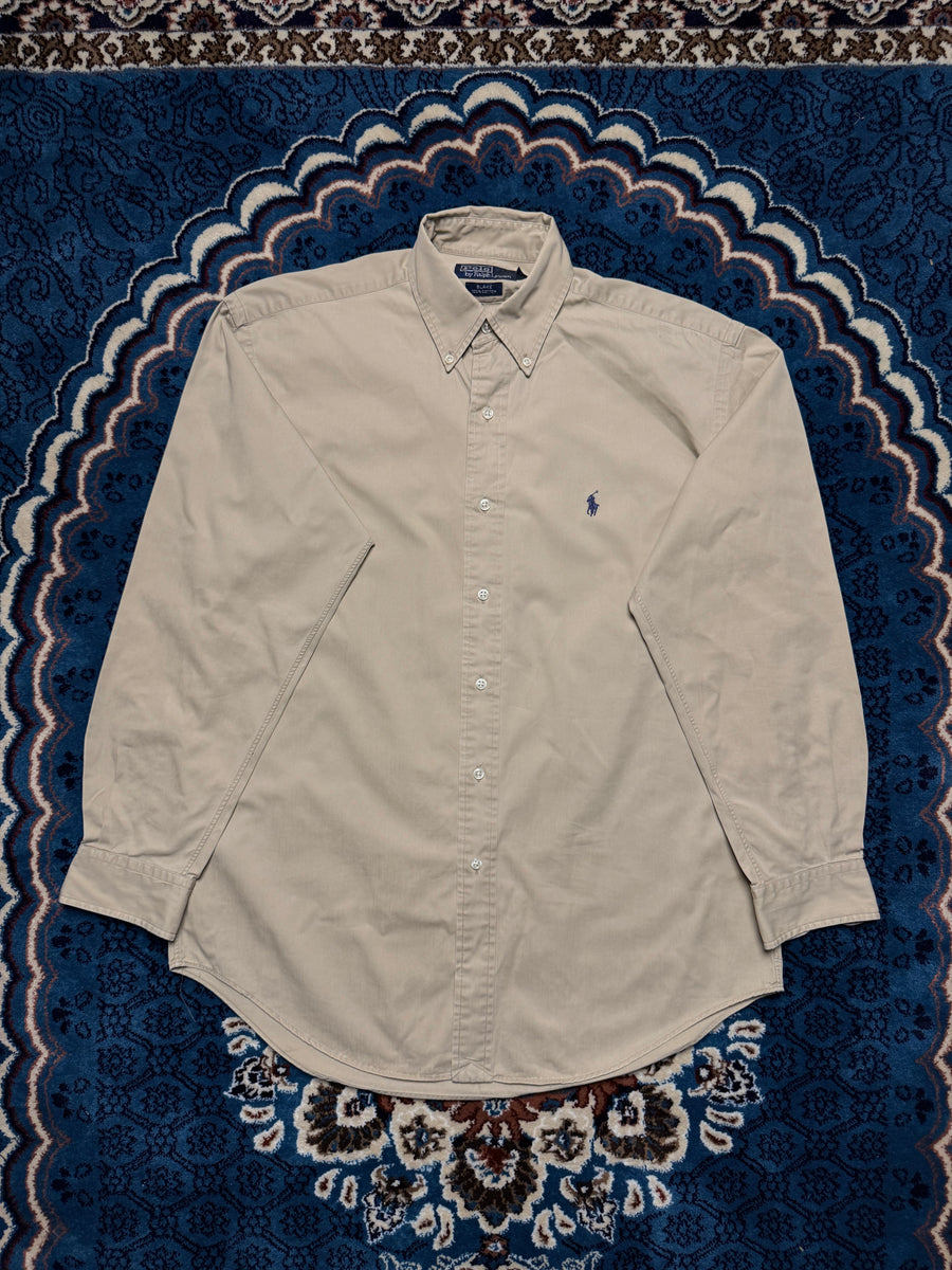 Polo by Ralph Lauren Beige Blake Cotton Button Down Shirt - S