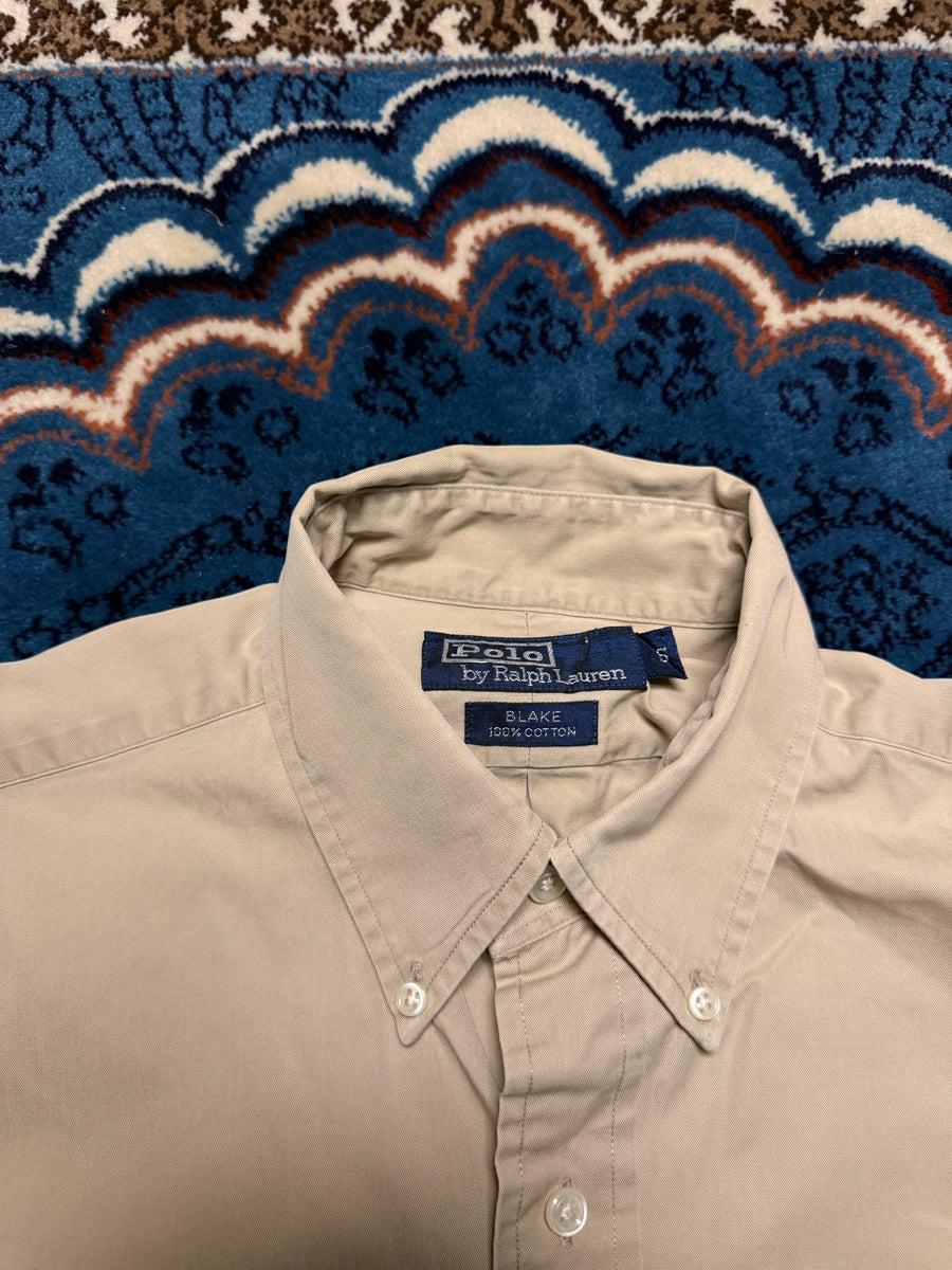 Polo by Ralph Lauren Beige Blake Cotton Button Down Shirt - S