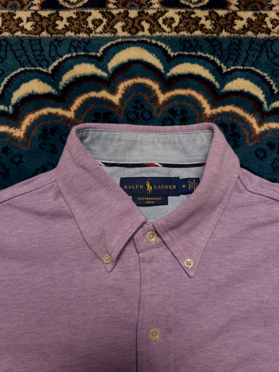 Ralph Lauren Lilac Featherweight Mesh Shirt - M