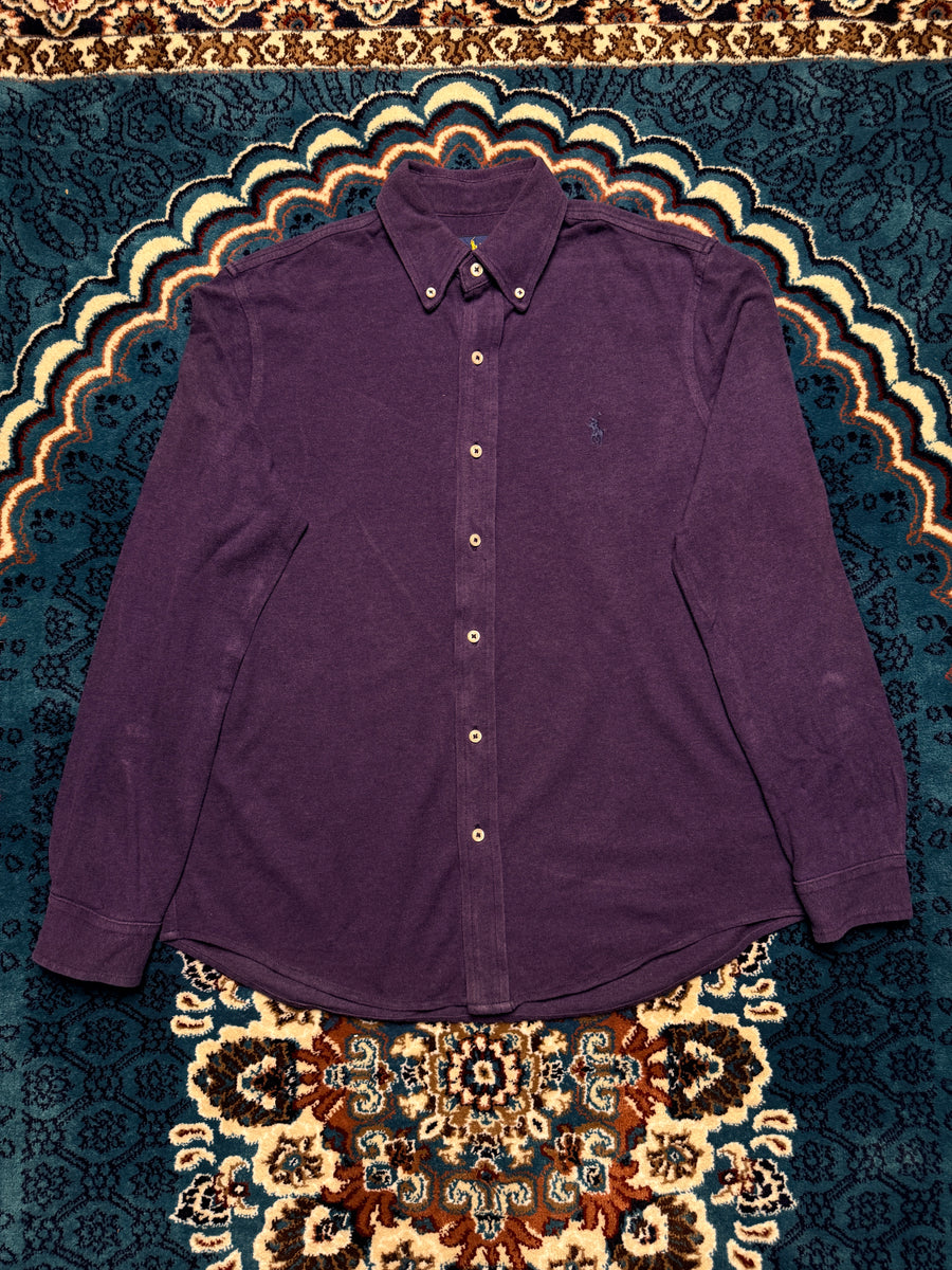 Ralph Lauren Purple Featherweight Mesh Shirt - M
