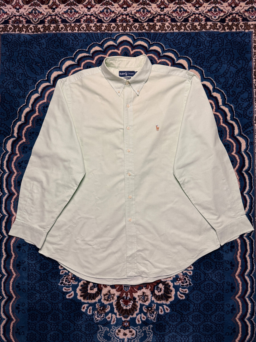 Ralph Lauren Light Green Classic Fit Button Down Shirt - XL
