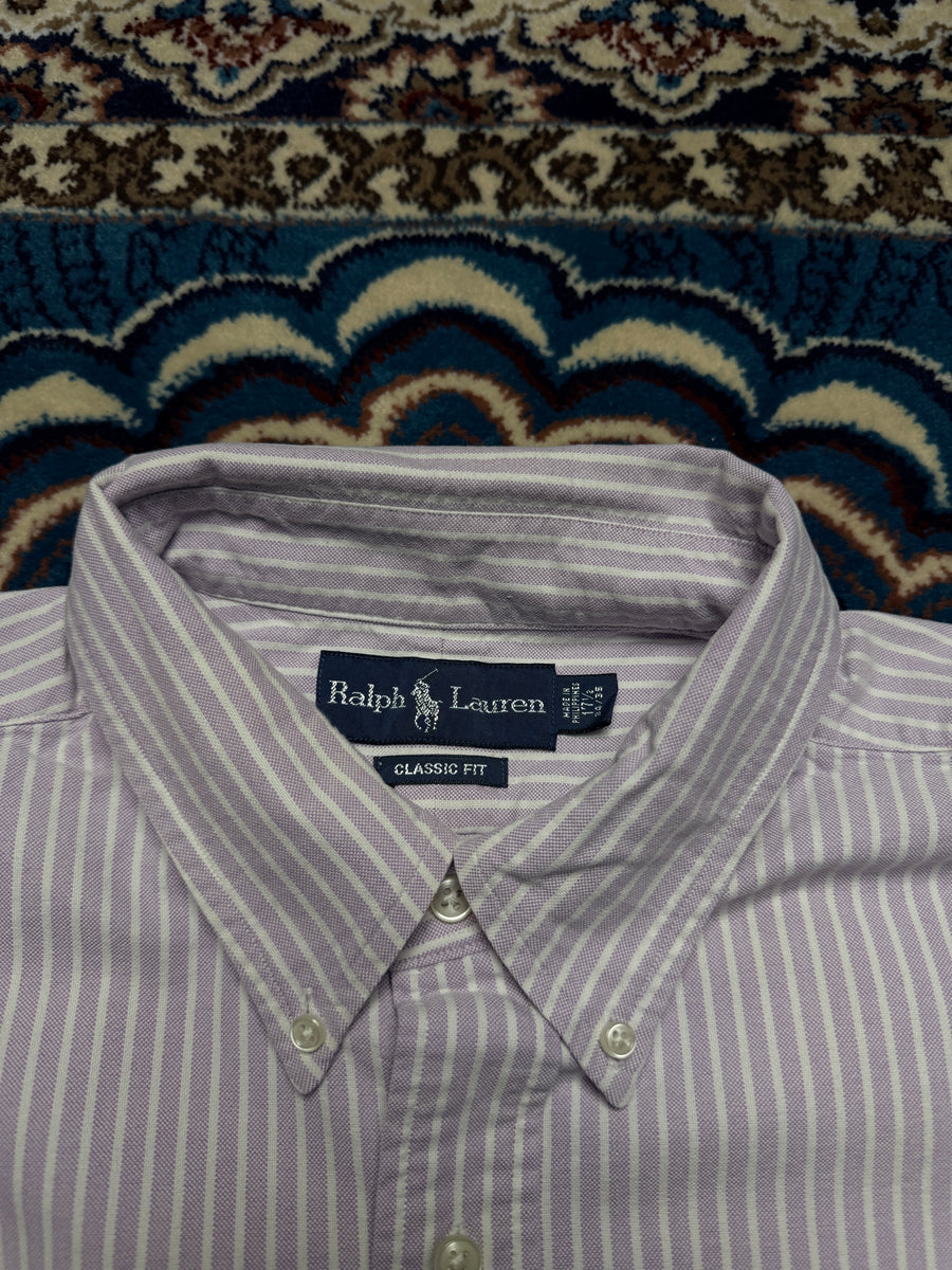 Ralph Lauren Stripe Lilac Classic Fit Shirt - XL