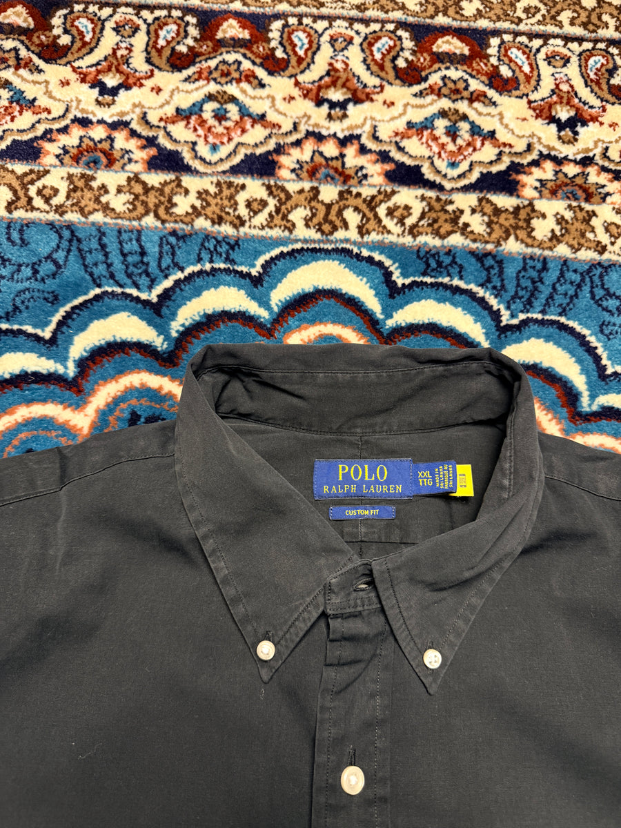 Polo Ralph Lauren Black Custom Fit Button Down Shirt - XXL