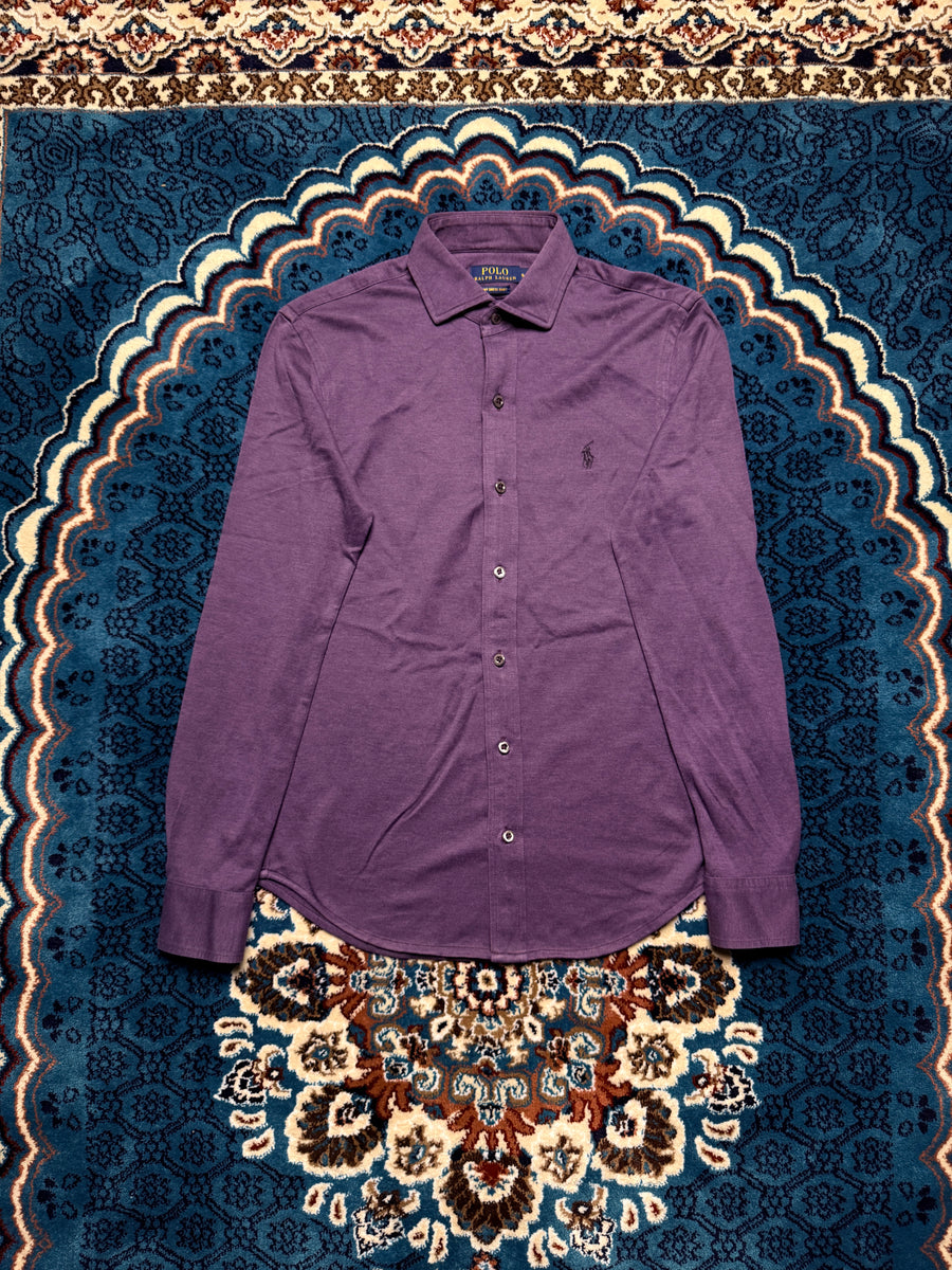 Polo Ralph Lauren Purple Knit Dress Shirt - S