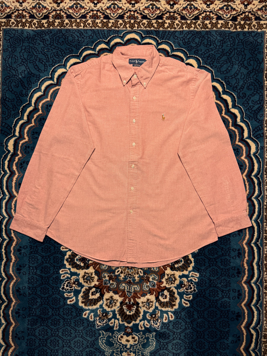 Ralph Lauren Salmon Custom Fit Button Down Shirt - XL