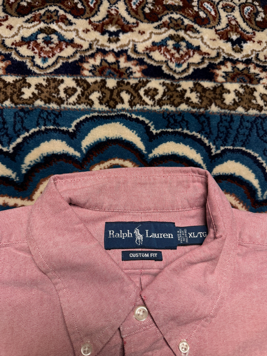 Ralph Lauren Salmon Custom Fit Button Down Shirt - XL