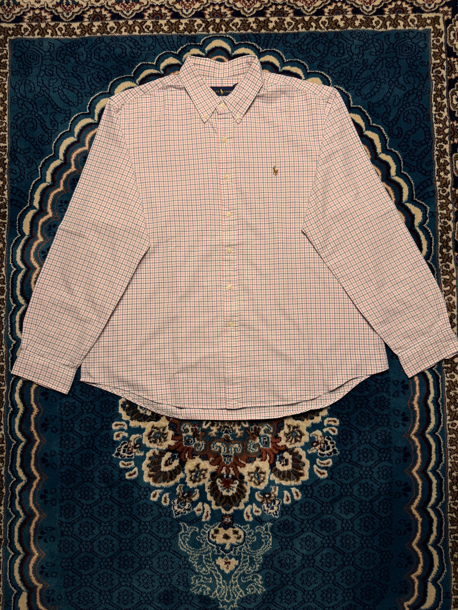 Ralph Lauren Check Blue & Pink Button Down Shirt - XXL
