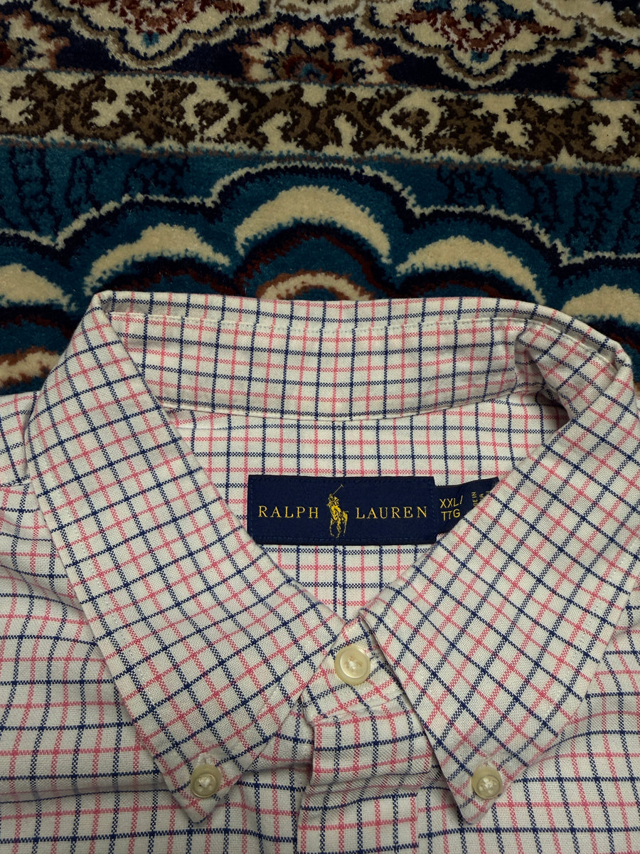 Ralph Lauren Check Blue & Pink Button Down Shirt - XXL