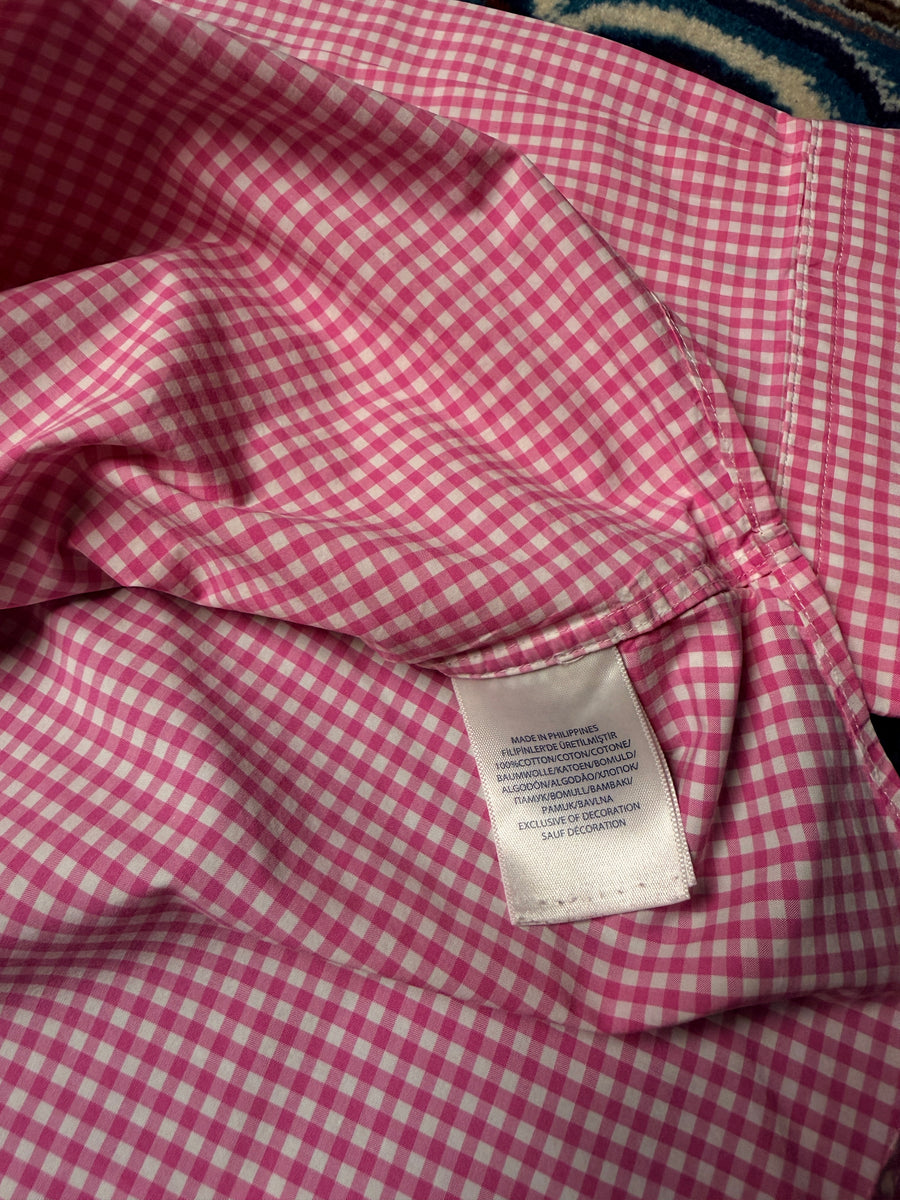 Ralph Lauren Check Pink Button Down Shirt - XL