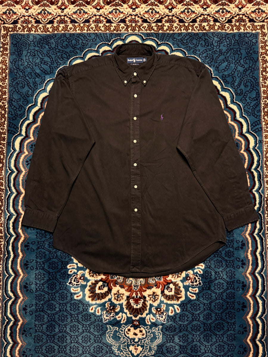 Ralph Lauren Black Blake Button Down Shirt - L