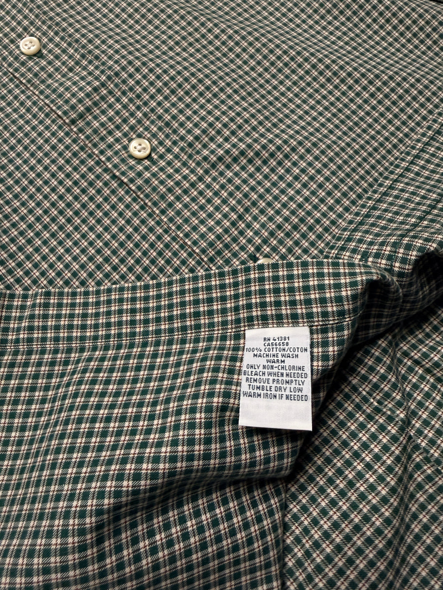 Ralph Lauren Check Green Custom Fit Shirt - M