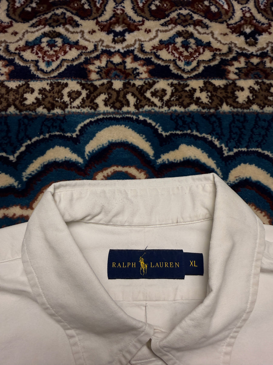 Ralph Lauren White Half Sleeve Shirt - XL