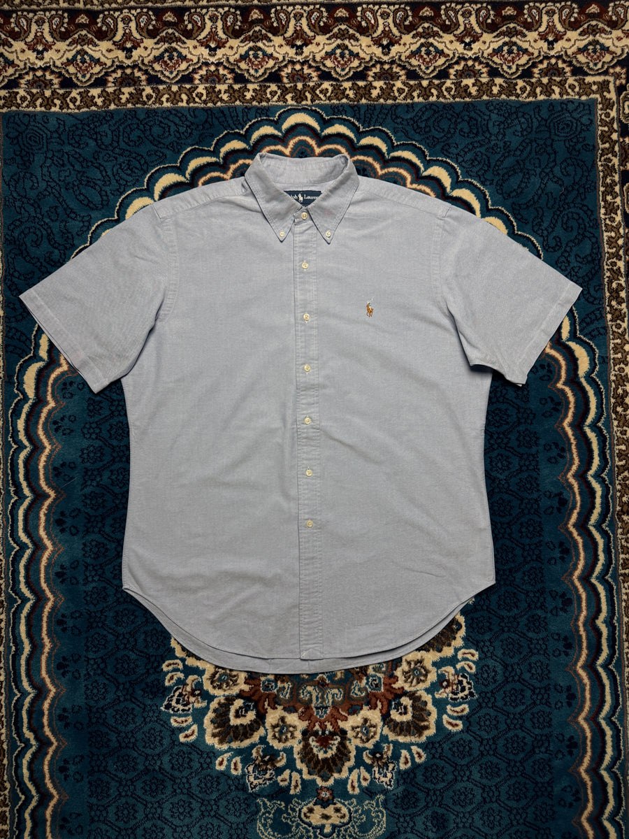 Ralph Lauren Sky Blue Half Sleeve Classic Fit Shirt - L
