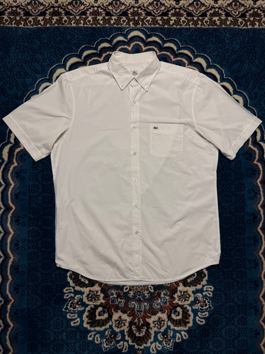 Lacoste White Half Sleeve Classic Fit Shirt - 41