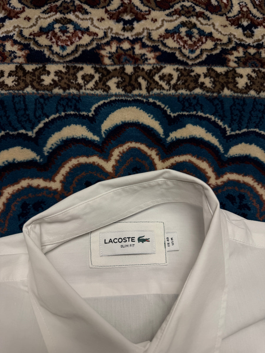 Lacoste White Slim Fit Shirt - M