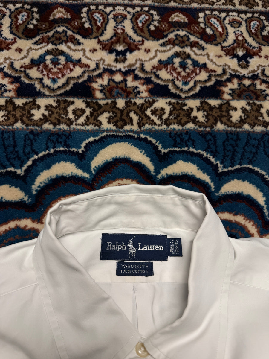 Ralph Lauren White Yarmouth 100% Cotton Shirt - L