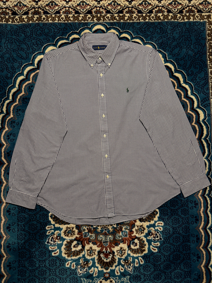 Ralph Lauren Check Purple Shirt - XL