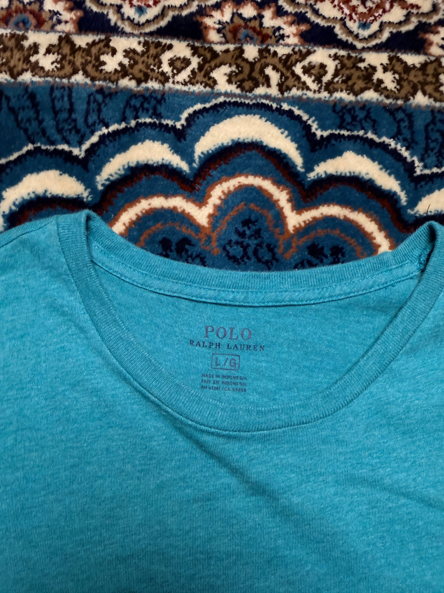 Polo Ralph Lauren Teal Long Sleeve Crewneck Tee - L