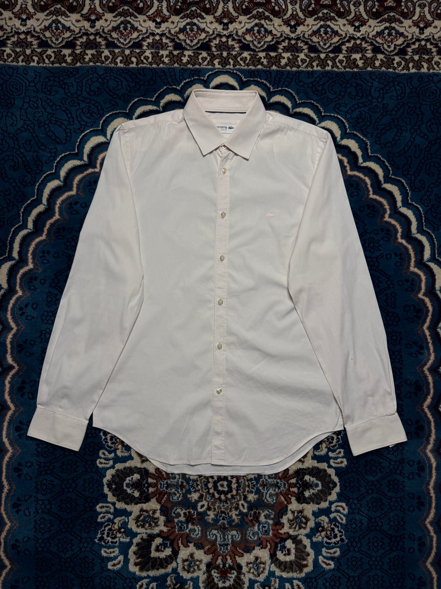 Lacoste Light Pink Slim Fit Stretch Shirt - M