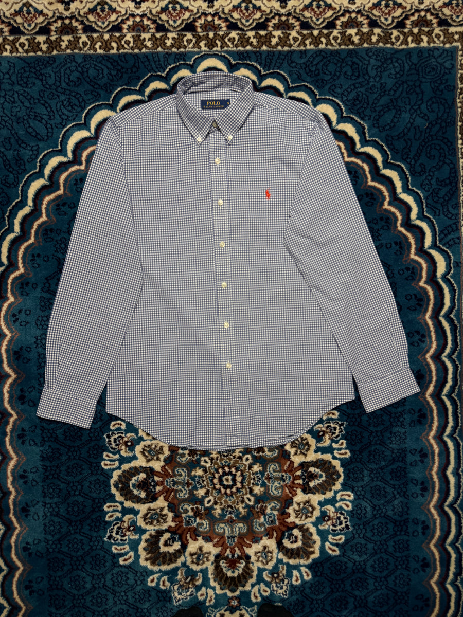 Polo Ralph Lauren Check Blue Shirt - S