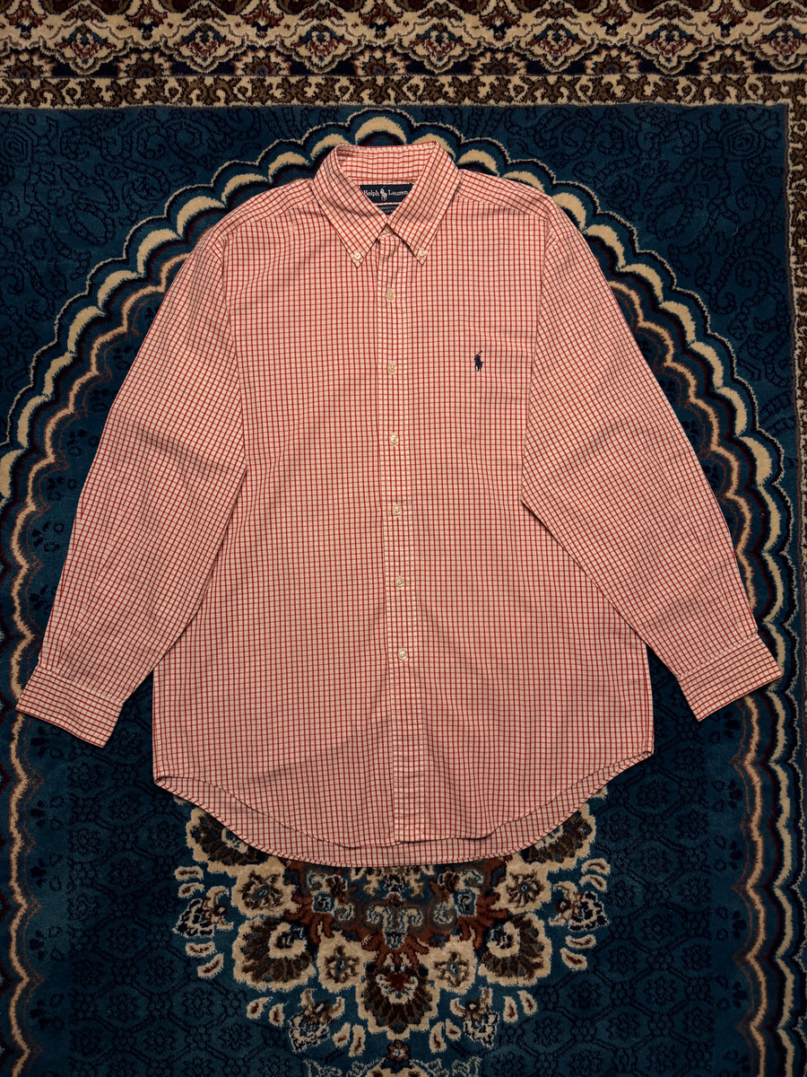 Ralph Lauren Check Red Yarmouth Shirt - M