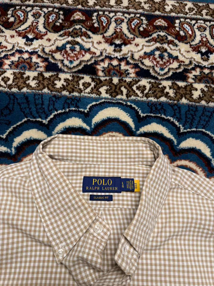 Polo Ralph Lauren Check Brown Classic Fit Shirt - L