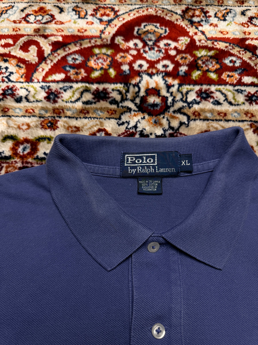 Polo by Ralph Lauren Blue Cotton Polo Shirt - XL