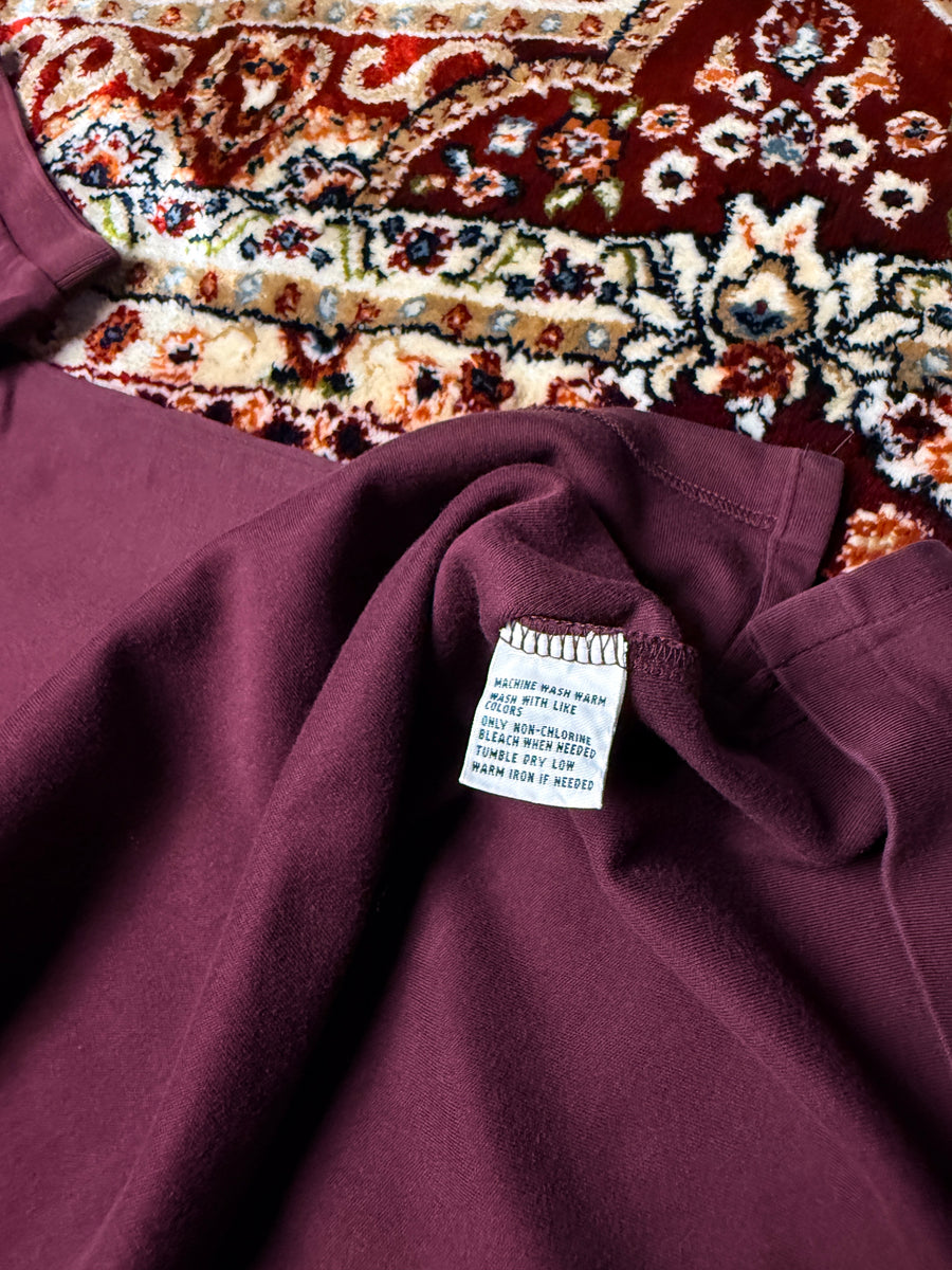 Polo by Ralph Lauren Maroon Cotton Polo Shirt - XL