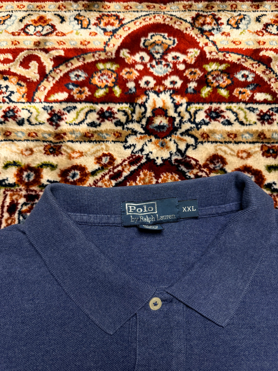 Polo by Ralph Lauren Blue Cotton Polo Shirt - XXL