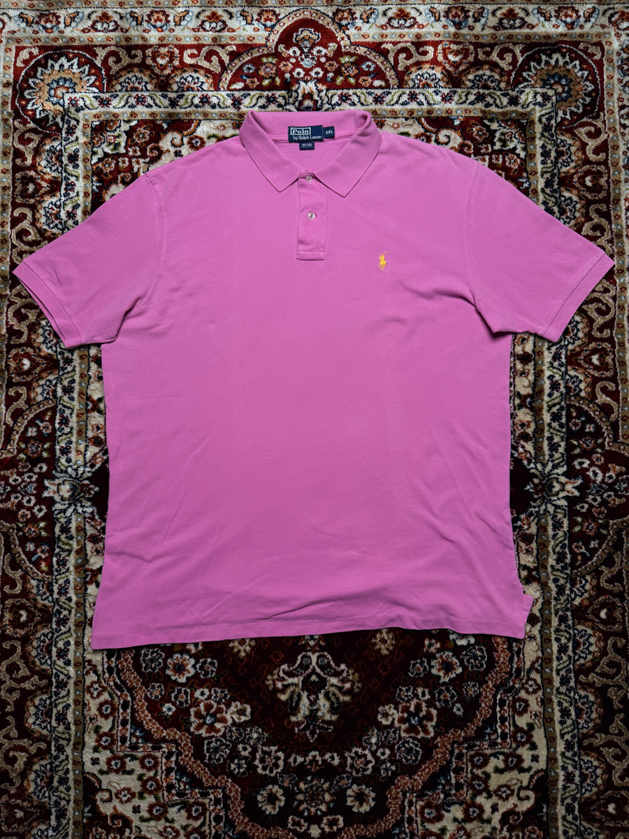 Polo by Ralph Lauren Pink Cotton Polo Shirt - XXL
