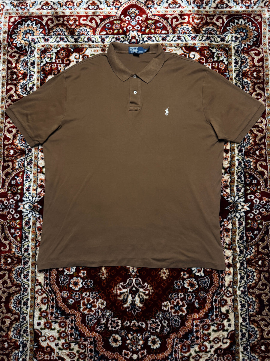 Polo by Ralph Lauren Brown Cotton Polo Shirt - XXL