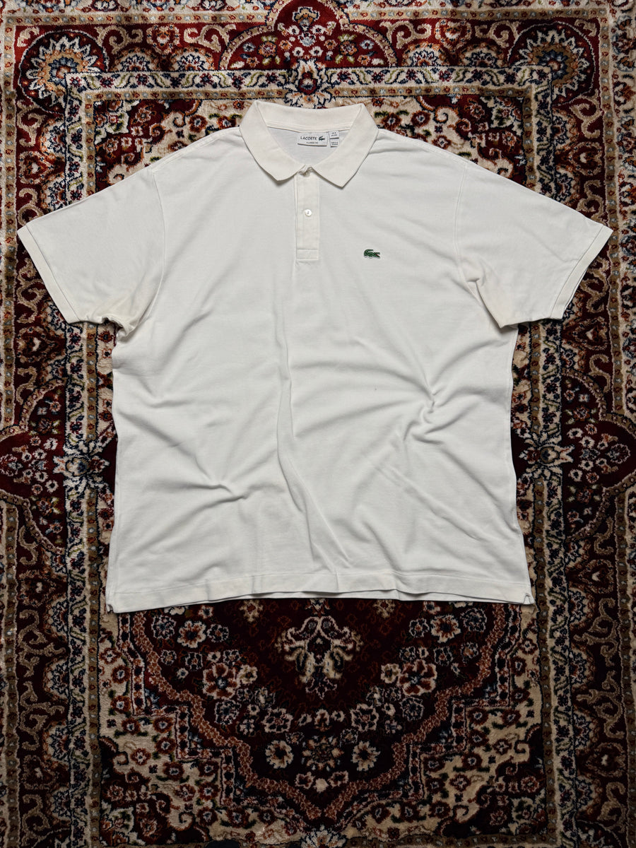 Lacoste White Classic Fit Polo Shirt - 4XL