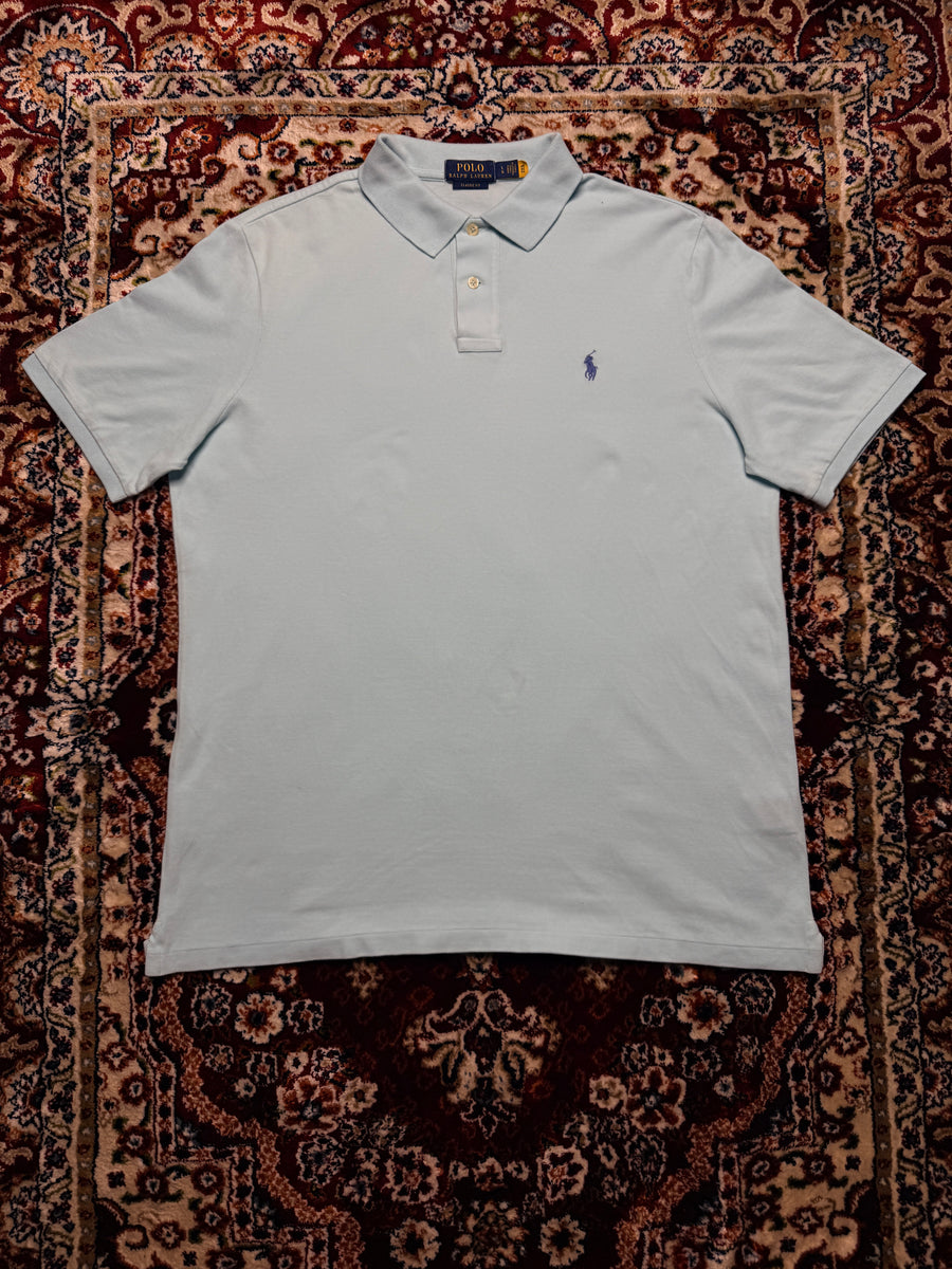Polo Ralph Lauren Light Blue Classic Fit Polo Shirt - L