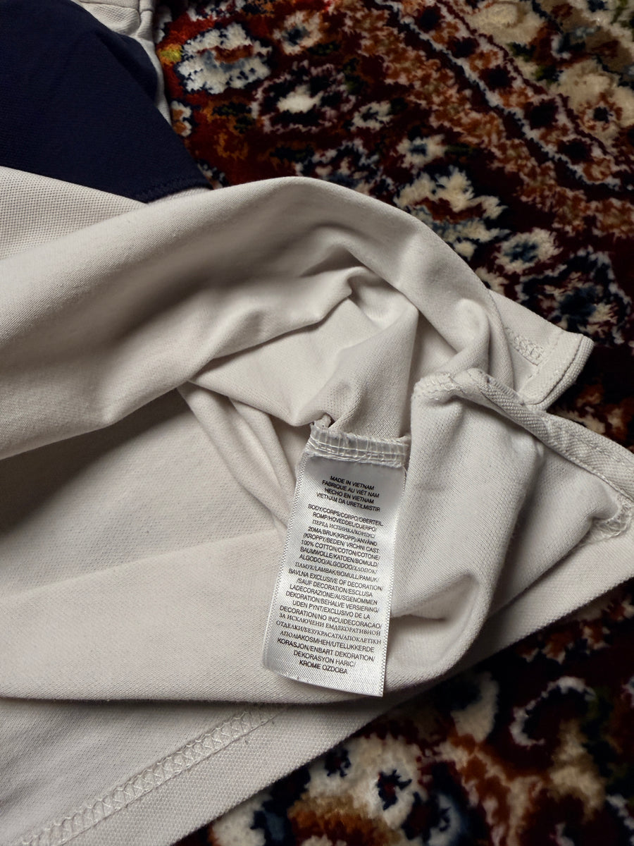 Ralph Lauren White Big Pony Custom Slim Fit Polo Shirt - S