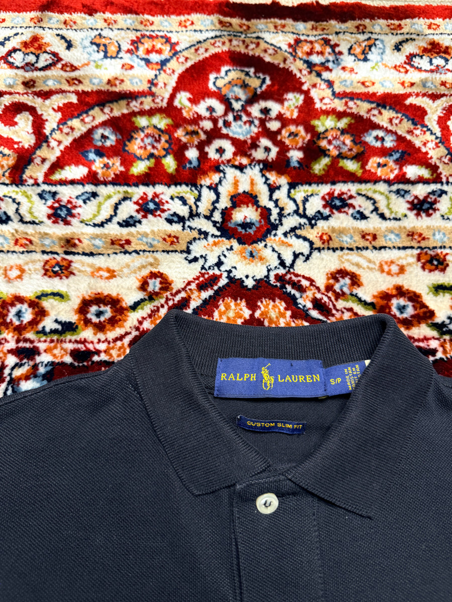 Ralph Lauren Black Custom Slim Fit Polo Shirt - S