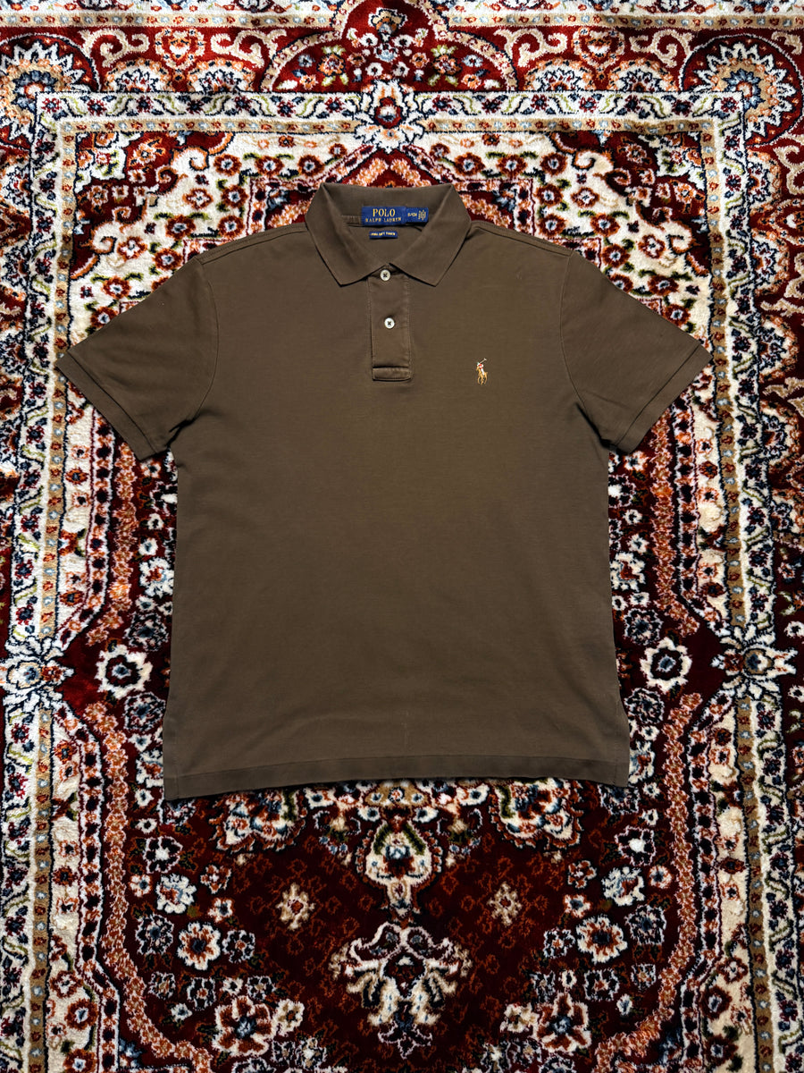 Polo Ralph Lauren Brown Pima Soft Touch Polo Shirt - S