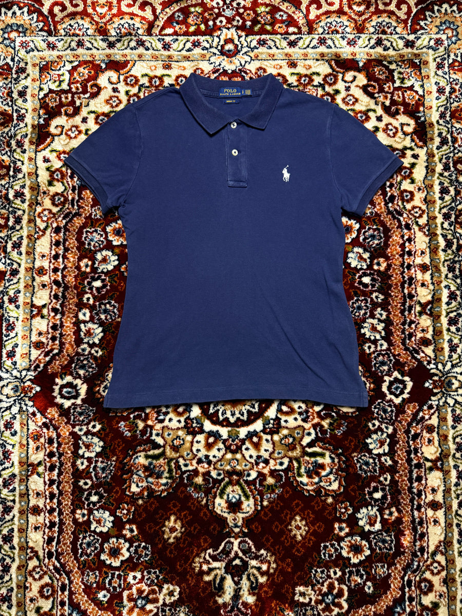 Polo Ralph Lauren Blue Skinny Fit Polo Shirt - S