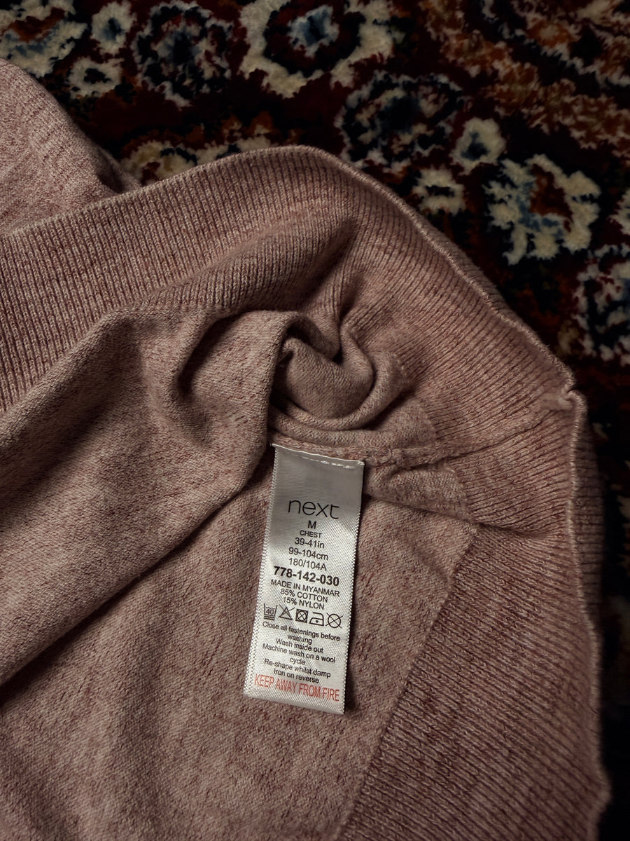 Next Salmon Pink Polo Shirt - M