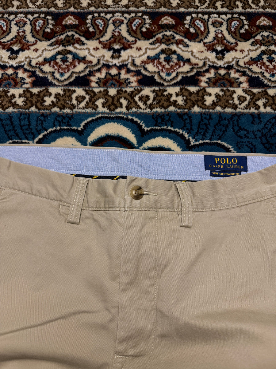 Polo Ralph Lauren Beige Stretch Straight Fit Chinos - 32
